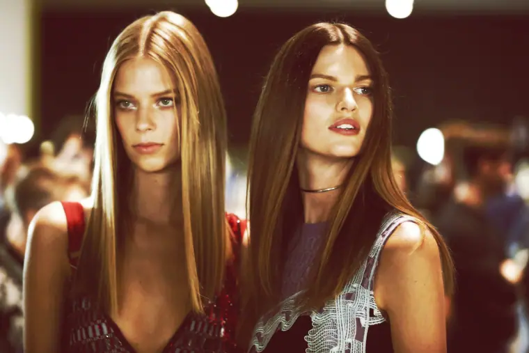 Lexi Boling and Bette Franke side by side backstage