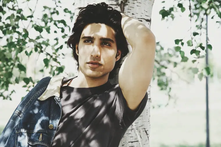 Sergio Hortega beneath leaves