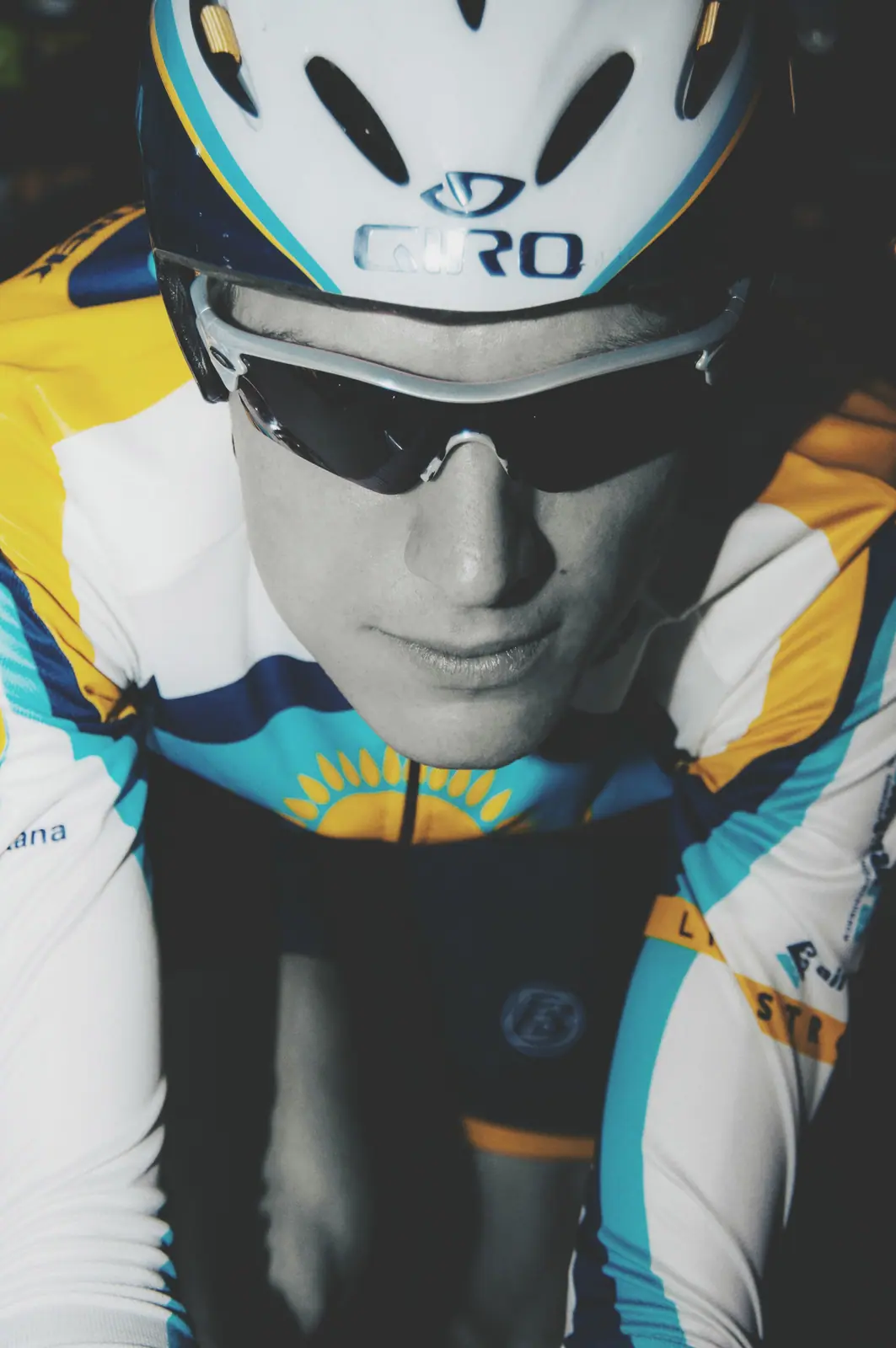 Michael Schär, cyclist in helmet and sunglasses